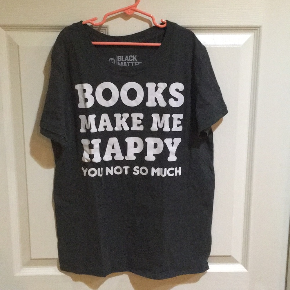 books make me happy t-shirt